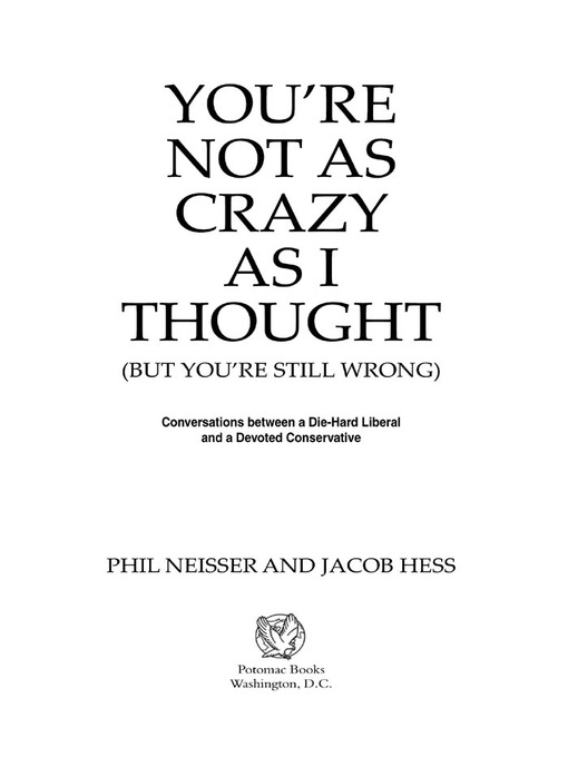 Title details for You're Not as Crazy as I Thought by Phil Neisser - Available